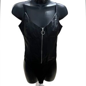 GUESS  faux leather bodysuit
